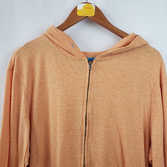 Vurt Womens Long Sleeve Zip Front Hoodie Pockets - Picture 2 of 5